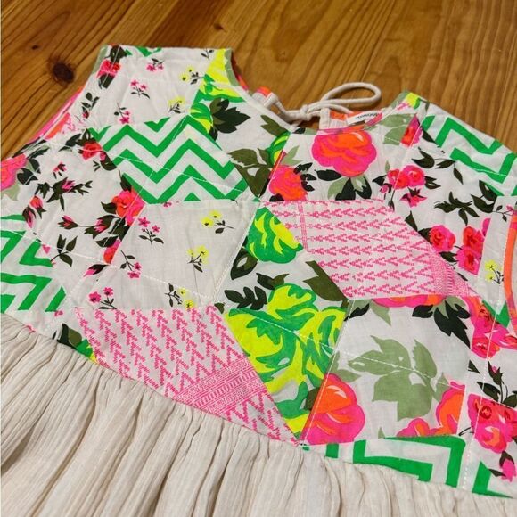 NWT MANOUSH 100% Cotton Ecru Color Oversized Short Mini Dress Rosace SZ 38 - Picture 5 of 13